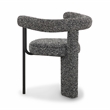Pemberly Row Contemporary Black Performance Boucle Dining Chair