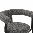 Pemberly Row Contemporary Black Performance Boucle Dining Chair
