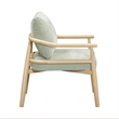 Pemberly Row Contemporary Mint Green Chenille Velvet Accent Chair