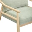 Pemberly Row Contemporary Mint Green Chenille Velvet Accent Chair