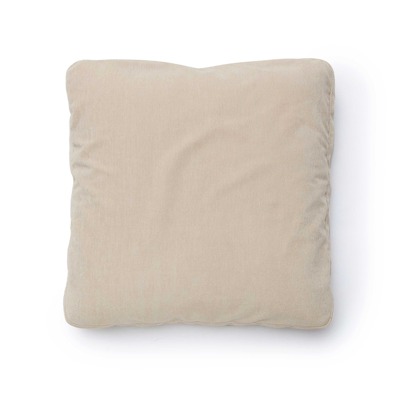 Pemberly Row Taupe Upcycle Chenille 24 x 24 inch Square Floppy Pillow
