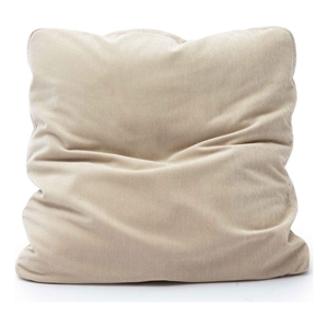 Pemberly Row Taupe Upcycle Chenille 24 x 24 inch Square Floppy Pillow