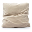 Pemberly Row Taupe Upcycle Chenille 24 x 24 inch Square Floppy Pillow