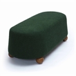 Pemberly Row Contemporary Upholstered Forest Green Boucle Large Ottoman