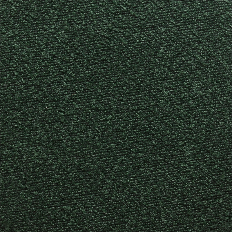 Pemberly Row Contemporary Upholstered Forest Green Boucle Large Ottoman