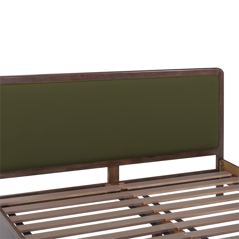 Pemberly Row Forest Green Velvet King Bed - 79.9