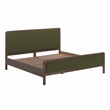 Pemberly Row Forest Green Velvet King Bed - 79.9