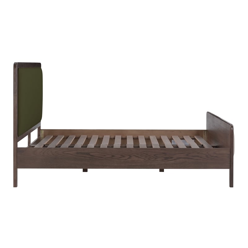 Pemberly Row Forest Green Velvet King Bed - 79.9