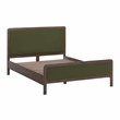 Pemberly Row Forest Green Velvet Queen Bed - 64.3
