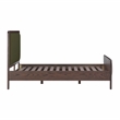 Pemberly Row Forest Green Velvet Queen Bed - 64.3