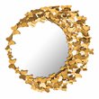 Pemberly Row Handmade Modern Modern Transitional Gold Iron Mirror