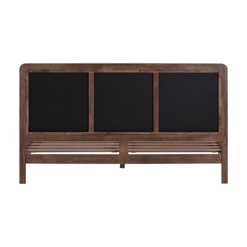 Pemberly Row Contemporary Taupe Velvet King Bed - 79.9