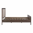 Pemberly Row Contemporary Taupe Velvet King Bed - 79.9