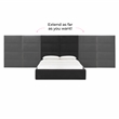Pemberly Row Contemporary Black Velvet Queen Wings (Set of 2)