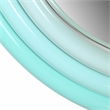 Pemberly Row Handmade Contemporary Neon Large Wall Mirror in Blue