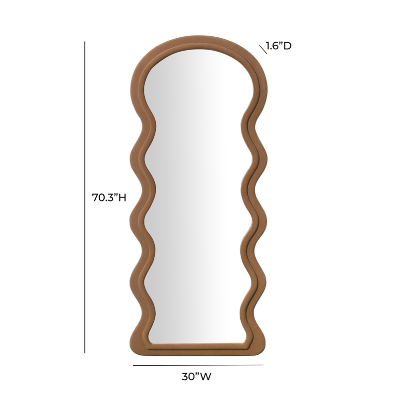 Pemberly Row Handmade Contemporary Cinnamon Velvet 70