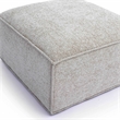 Pemberly Row Contemporary Taupe Chenille Basketweave Ottoman