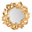 Pemberly Row Transitional Iron Metal Mirror in Gold - 27