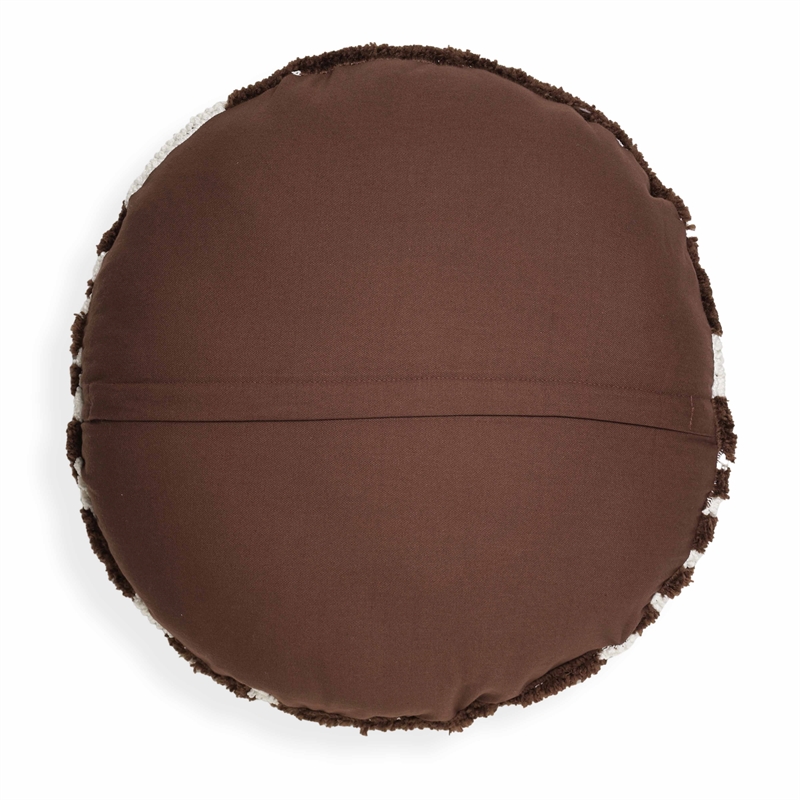Pemberly Row Contemporary Chocolate Brown Tufted 20
