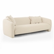 Pemberly Row Modern Transitional Sandstone Textured Fabric Sofa