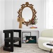Pemberly Row Transitional Black Boucle Accent Chair - 31