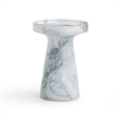 Pemberly Row Contemporary Marble Indoor / Outdoor Side Table
