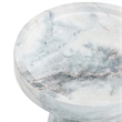 Pemberly Row Contemporary Marble Indoor / Outdoor Side Table