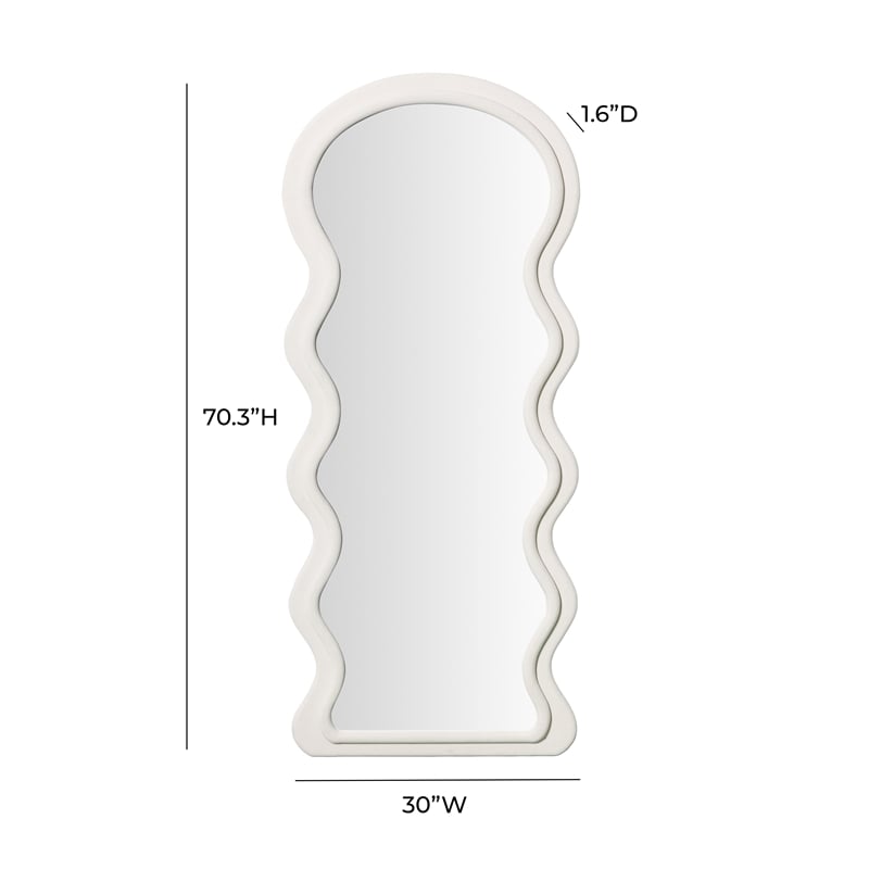 Pemberly Row Handmade Contemporary Cream Velvet 70