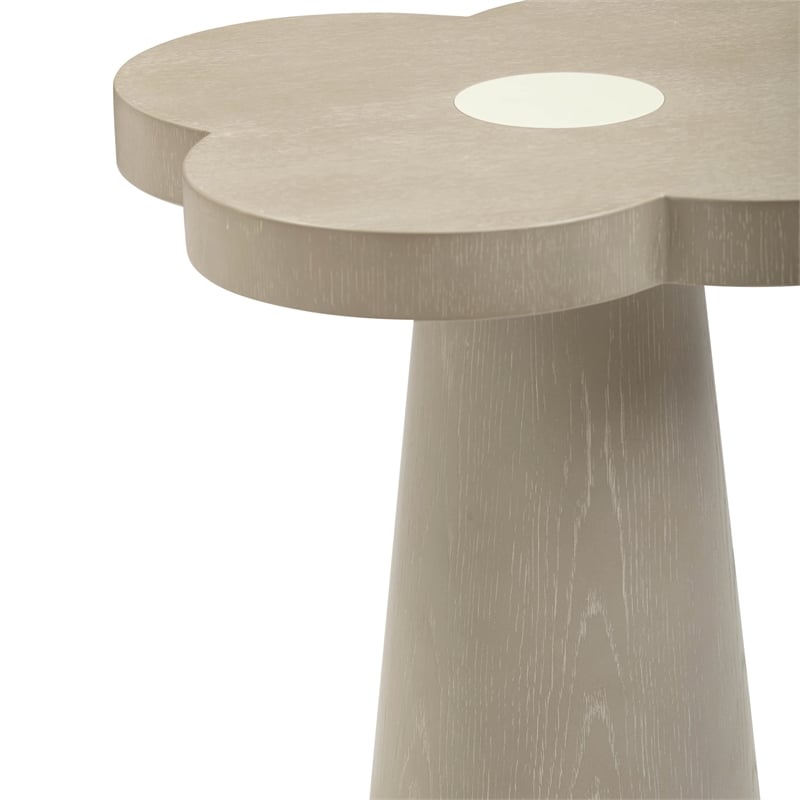 Pemberly Row Contemporary Washed Ash Side Table - 18.5