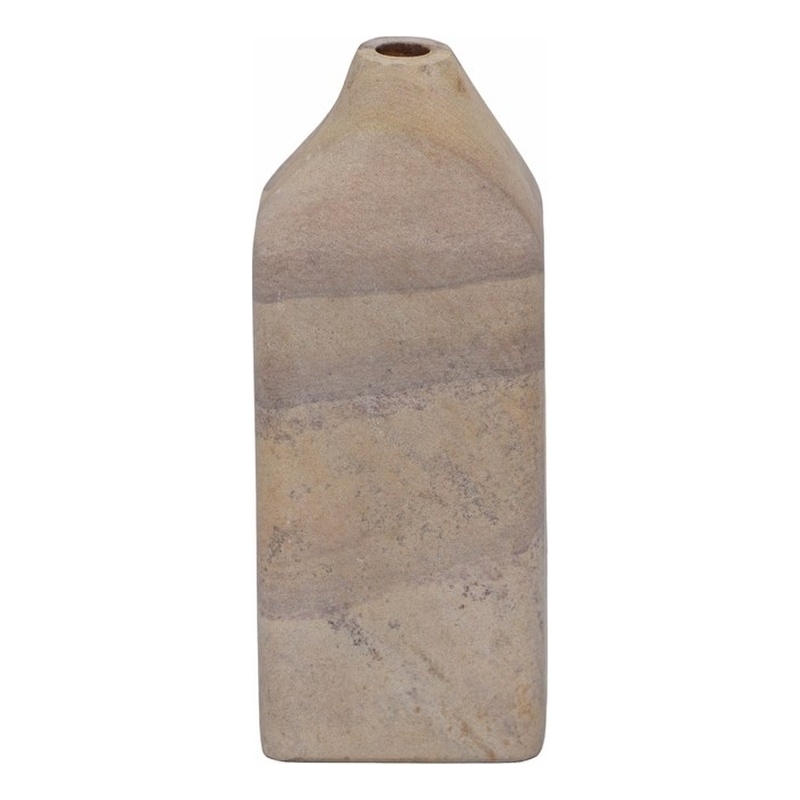 Pemberly Row Handmade Modern / Contemporary Sandstone Straight Vase