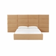 Pemberly Row Contemporary Honey Velvet Queen Wings (Set of 2)