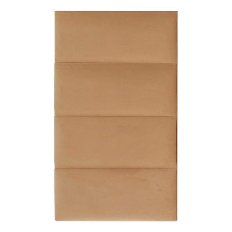 Pemberly Row Contemporary Honey Velvet Queen Wings (Set of 2)