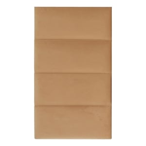 Pemberly Row Contemporary Honey Velvet Queen Wings (Set of 2)