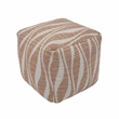 Pemberly Row Handmade Transitional Woven Natural Accent Pouf
