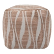 Pemberly Row Handmade Transitional Woven Natural Accent Pouf