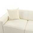 Pemberly Row Transitional Cream Linen Upholstered Sectional - RAF
