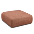 Pemberly Row Contemporary Sedona Red Textured Fabric Ottoman