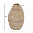 Pemberly Row Handmade Modern / Contemporary Sandstone Curved Vase
