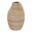 Pemberly Row Handmade Modern / Contemporary Sandstone Curved Vase