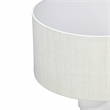 Pemberly Row Handmade Transitional White and Cream Table Lamp