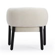 Pemberly Row Cream Basketweave Chenille Upholstered Accent Chair