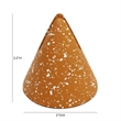 Pemberly Row Speckled Terracotta Cone Card Holder - Set of 4