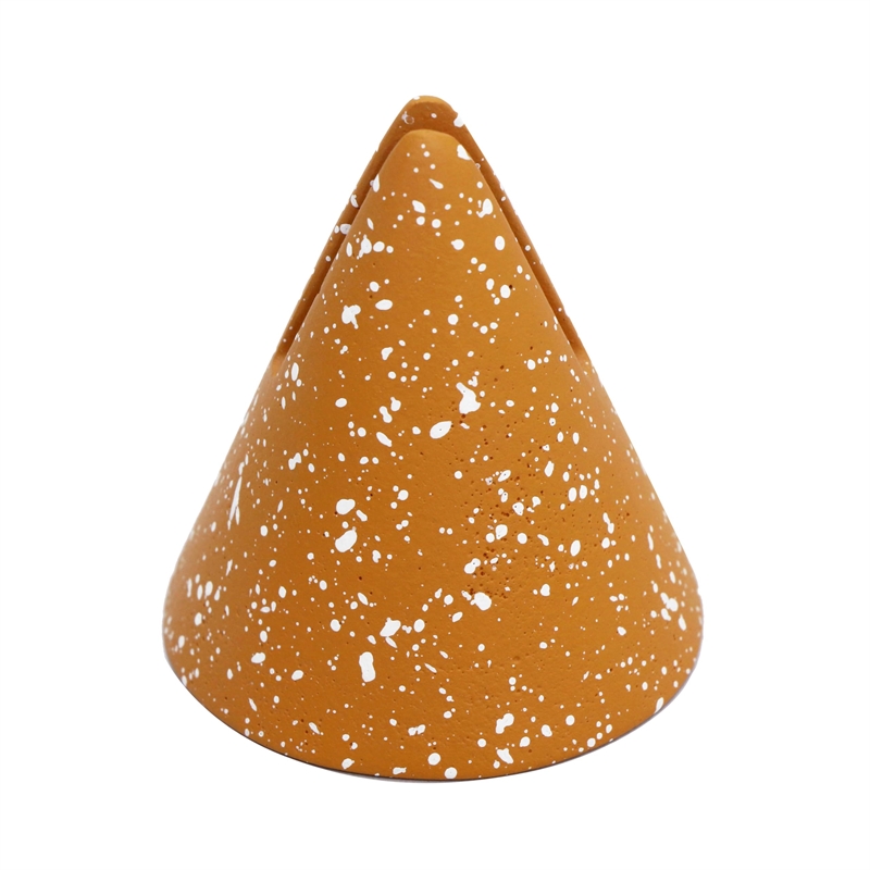 Pemberly Row Speckled Terracotta Cone Card Holder - Set of 4