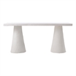 Pemberly Row Transitional Plaster Concrete Desk - 68.5