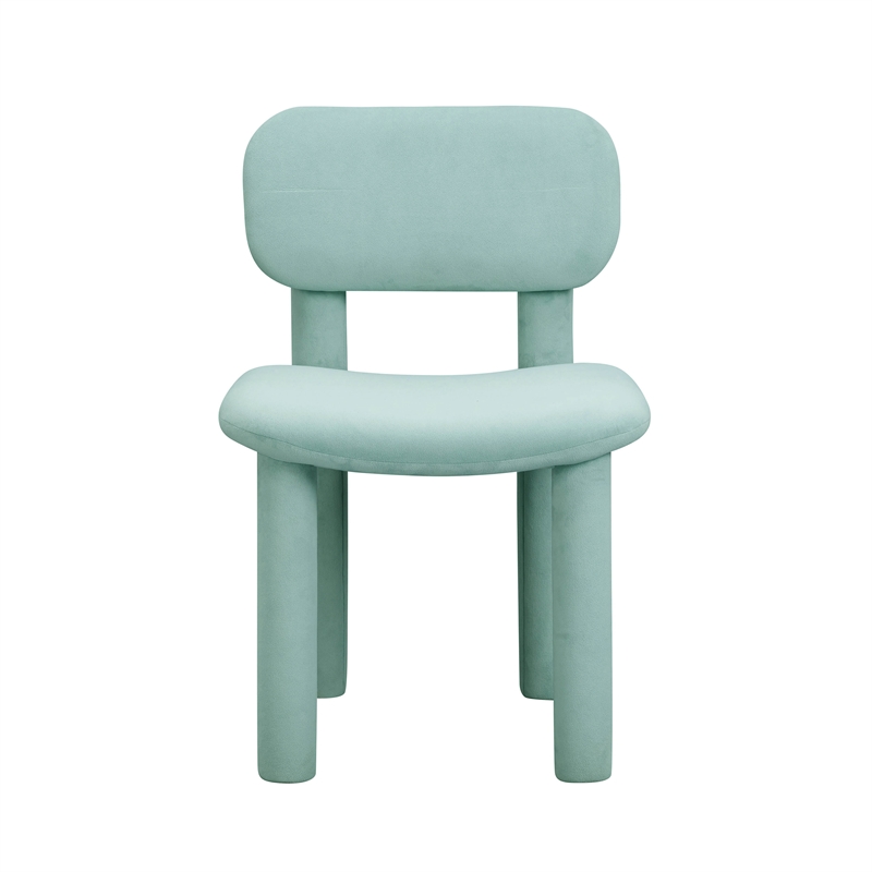 Pemberly Row Handmade Contemporary Pale Blue Velvet Dining Chair