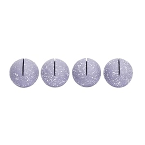 Pemberly Row Transitional Speckled Purple Round Card Holder - Set of 4