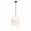 Pemberly Row Contemporary White Finish Iron Metal Pendant - 13