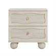 Pemberly Row Contemporary White Finishwashed Nightstand - 22