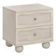 Pemberly Row Contemporary White Finishwashed Nightstand - 22