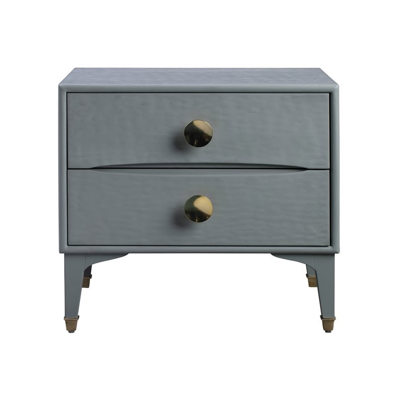 Pemberly Row Transitional MDF Wood Nightstand in Gray - 23